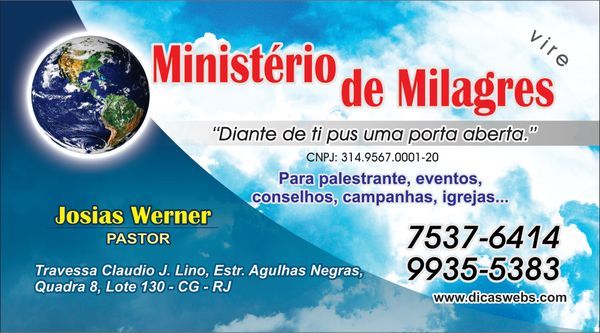 Ministério de Milagres