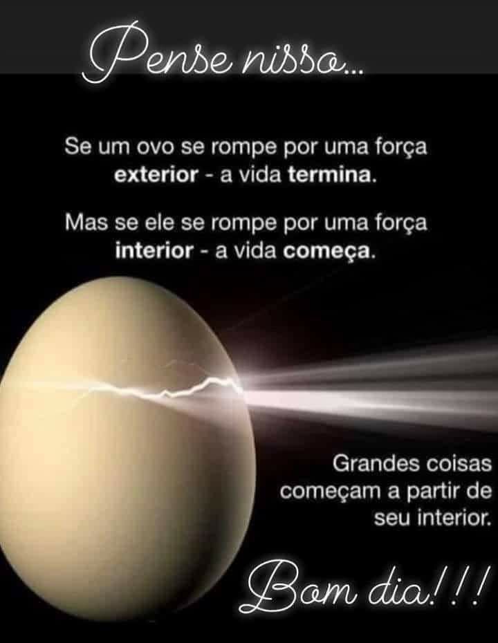Grandes coisas começam a partir de seu interior!